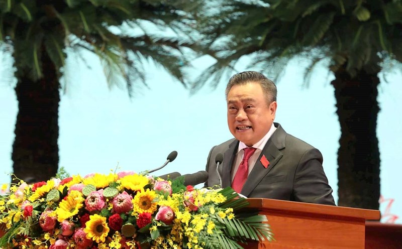 Presidente del Comite Popular de la ciudad de Hanoi Tran Sy Thanh. Foto: Viet Thanh