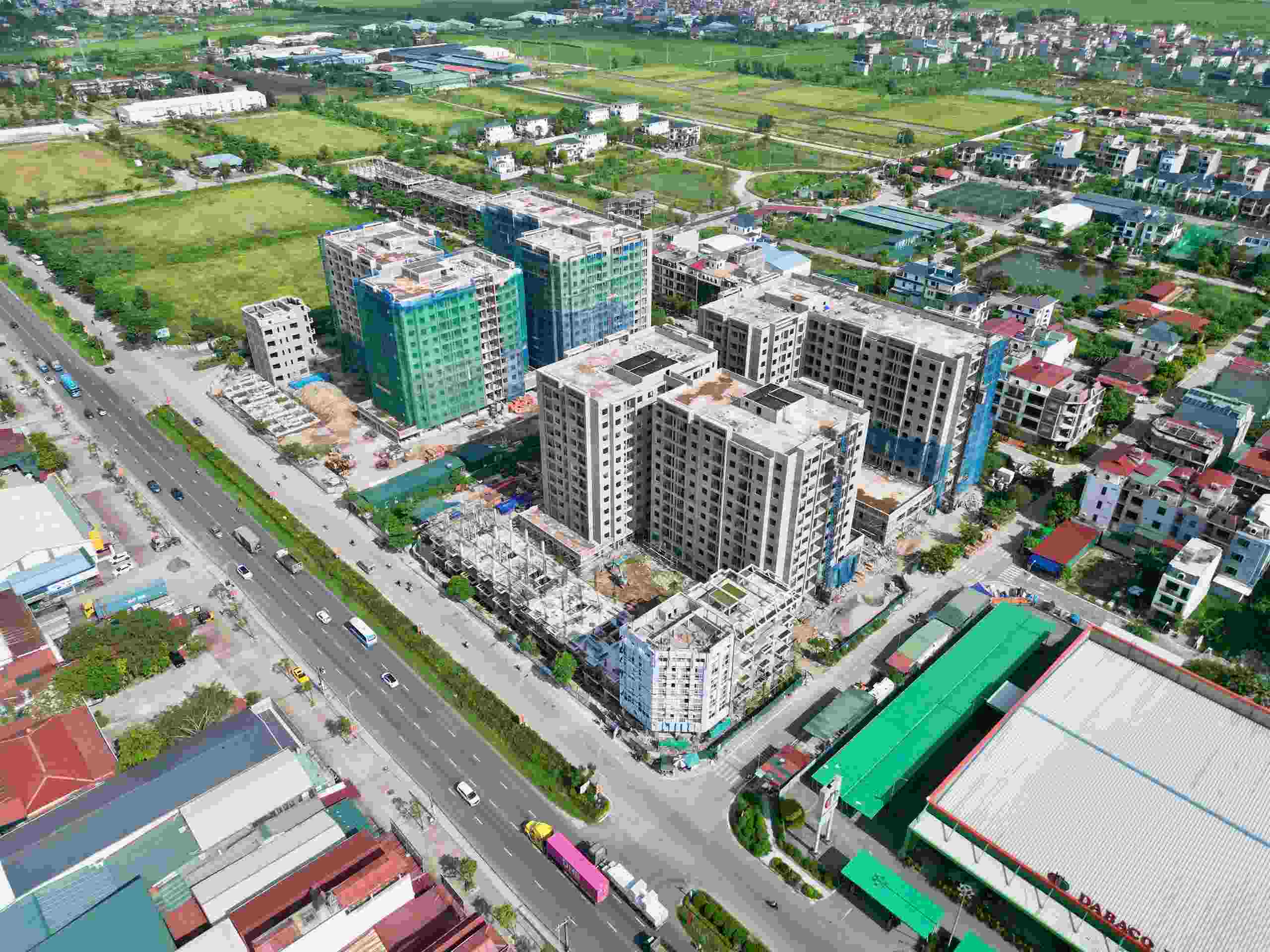 Tung Bach 사회 주택 프로젝트 (Bac Ninh 성 Phuong Lieu, 동). 사진: Bac Ninh 성 건설부