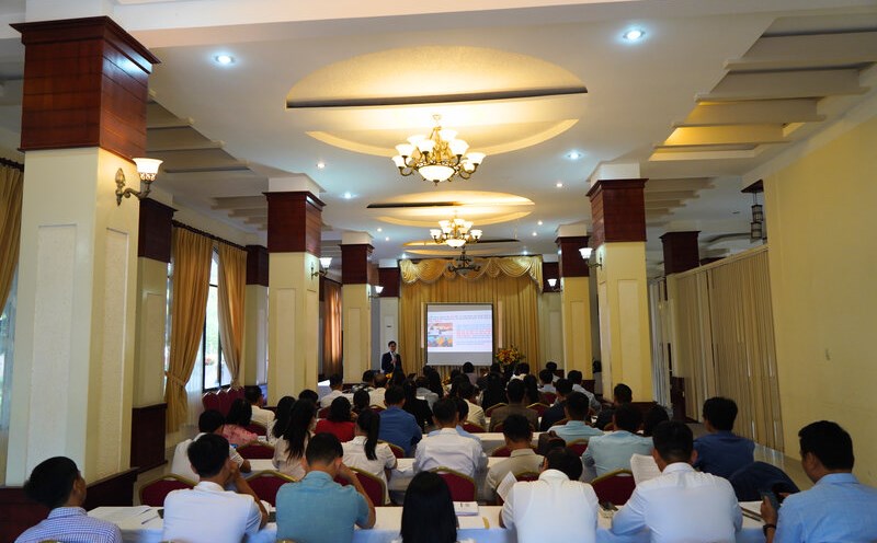 The Vietnam Forestry Corporation Trade Union organized training for more than 60 grassroots union officials. Photo: Duc Lam