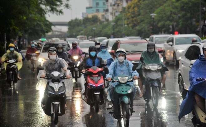 Du bao thoi tiet hom nay 22.10, bao so 12 tien sat dat, lien ket hop khong khi lanh tang cuong gay mua lon. Anh: To The