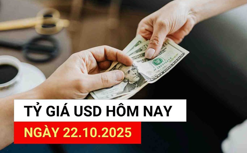 USD exchange rate today, October 22, 2025.