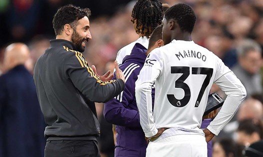 Ruben Amorim đã cho thấy dấu ấn chiến thuật đậm nét trong chiến thắng Liverpool. Ảnh: AFP