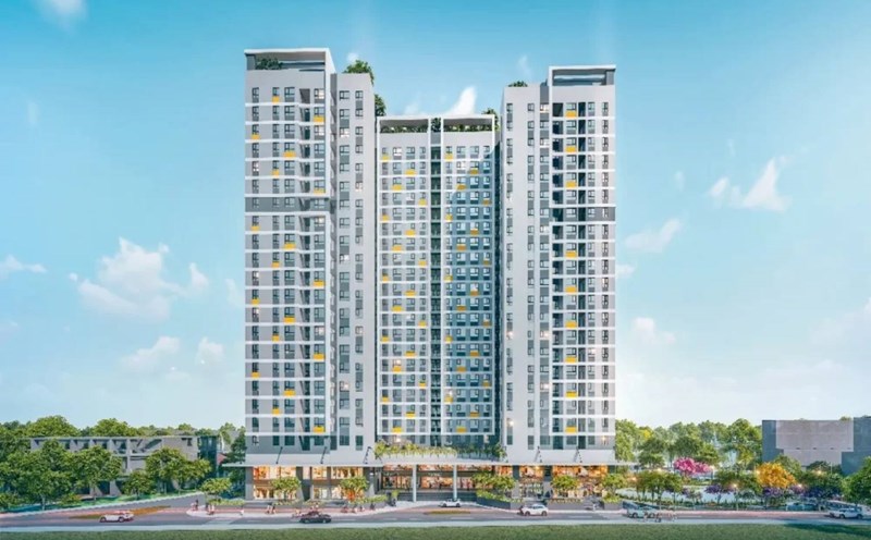 The Rice City Long Chau social housing project (Bo De ward) is receiving applications to open for sale online. Photo: BIC Vietnam