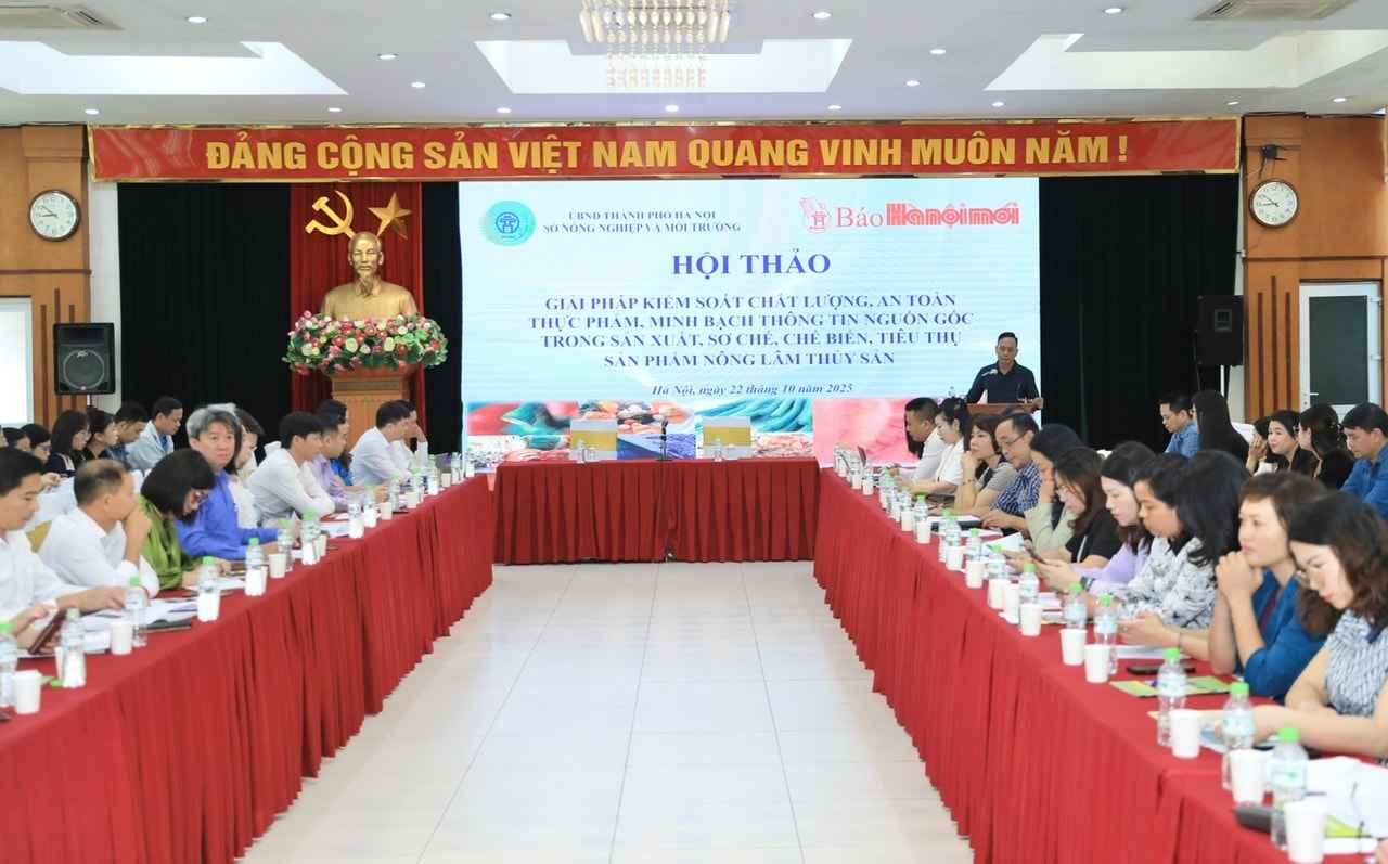 Quang canh Hoi thao. Anh: Quang Thai.