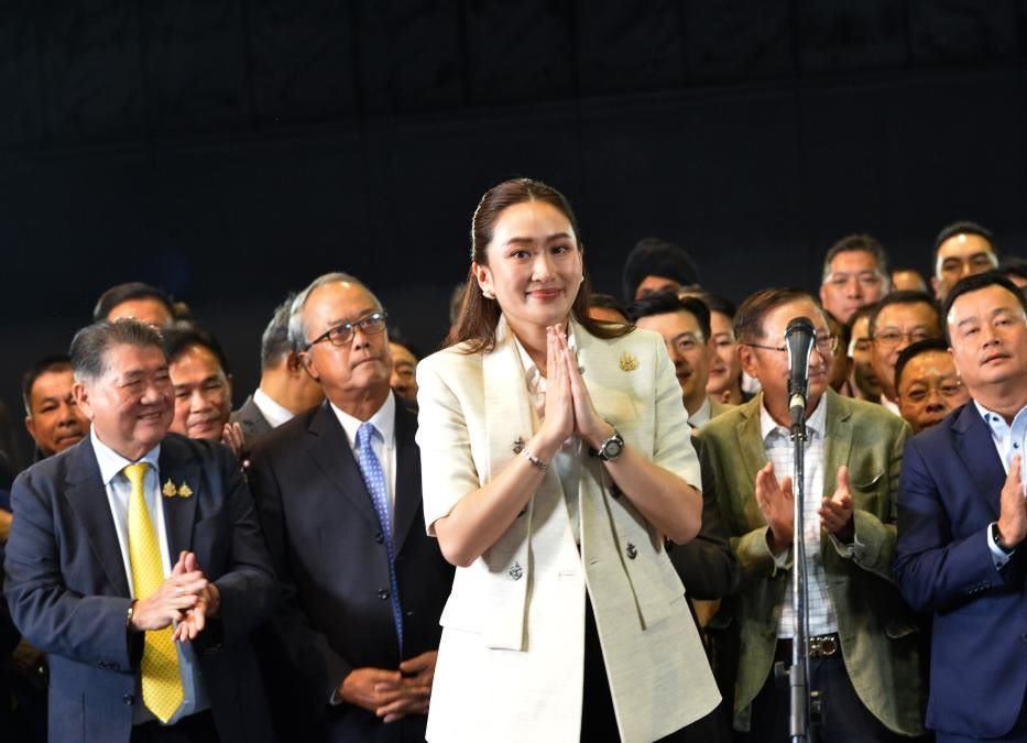 Ms. Paetongtarn Shinawatra spoke after being elected Prime Minister of Thailand, on August 16, 2024. Photo: Xinhua