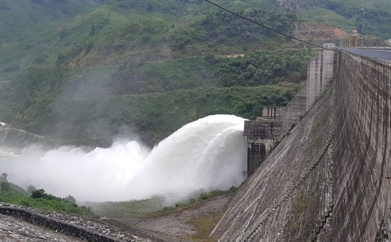 Dak Trinh Hydropower Reservoir is the second largest hydroelectric reservoir in Quang Ngai. Photo: Vien Nguyen