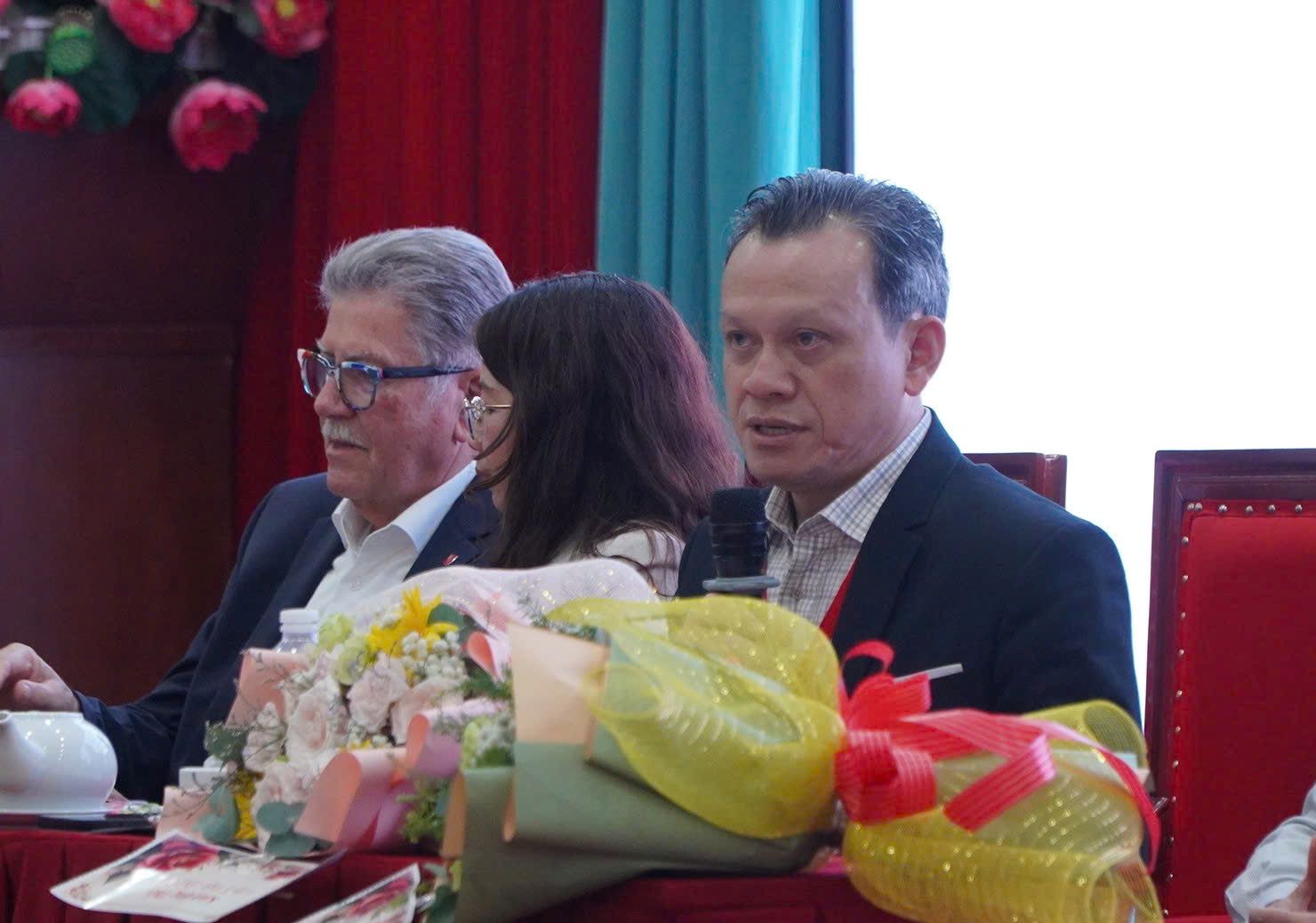 Associate Professor, Dr. Nguyen Dang Thoai - Deputy Principal in charge of operations and management of Pham Ngoc Thach University of Medicine. Photo: Chan Phuc