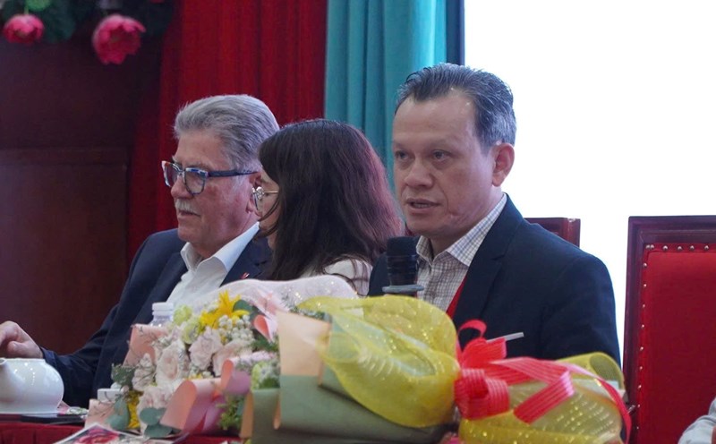 Associate Professor, Dr. Nguyen Dang Thoai - Deputy Principal in charge of operations and management of Pham Ngoc Thach University of Medicine. Photo: Chan Phuc