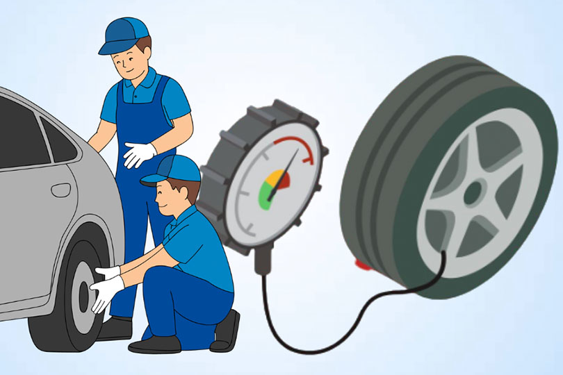 Consecuencias peligrosas de bombear neumaticos demasiado tensos y como prevenirlos. Grafico: Thien Nhan