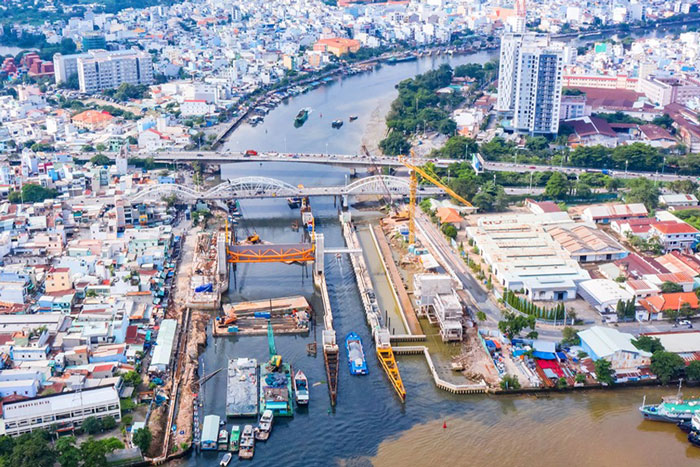 ホーチミン市の人々は10兆ドンの超洪水対策プロジェクトに関する良いニュースを歓迎した