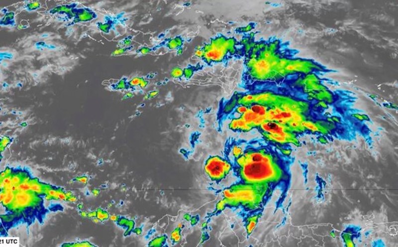 Hurricane Melissa is the 13th storm of the Atlantic hurricane season and is expected to become a hurricane soon. Photo: NOAA