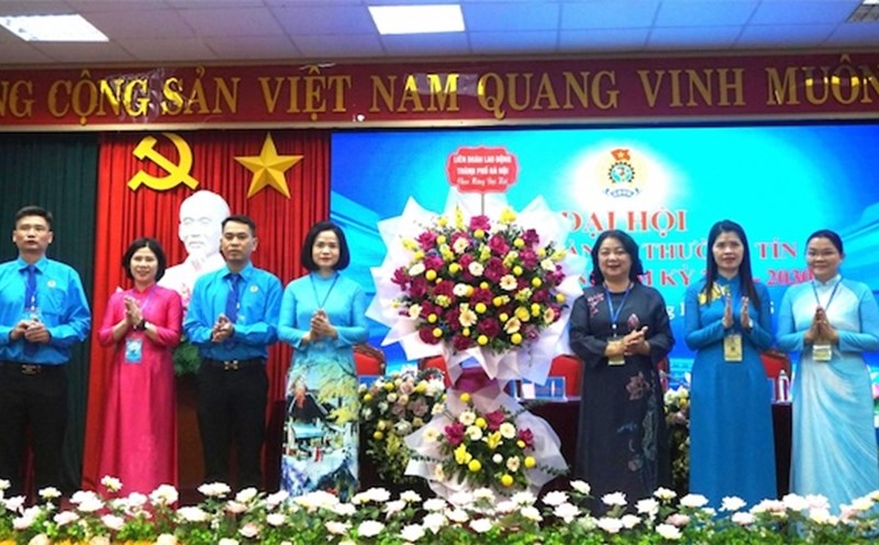 The first Congress, term 2025 - 2030 of the Thuong Tin Commune Trade Union. Photo: Trade Union