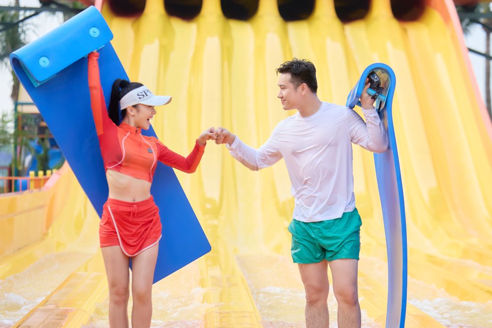 Cong vien nuoc Sun World Ha Nam duoc chia thanh 7 phan khu dem den nhieu trai nghiem thu vi cho du khach.