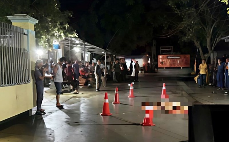 Before the accident in An Quang commune. Photo: Hai Phong Traffic Safety Committee