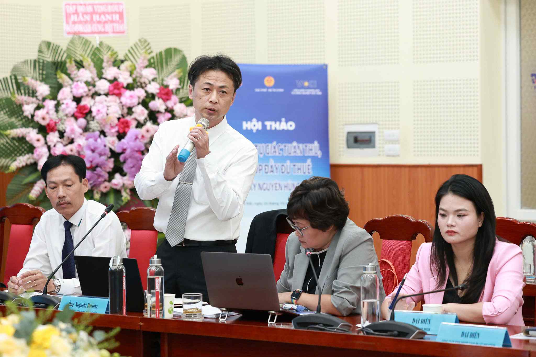 Mr. Noguchi Daisuke - Chief Advisor of the JICA Tax Project shared at the Workshop. Photo: Hai Nguyen