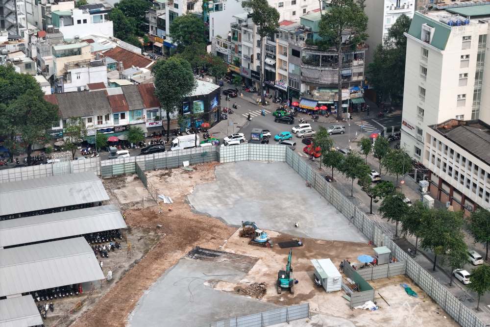 Khu dat Saigon Centre giai doan 3 hien dang hoan thien thu tuc dau tu, chuan bi khoi cong. Ảnh: Anh Tu