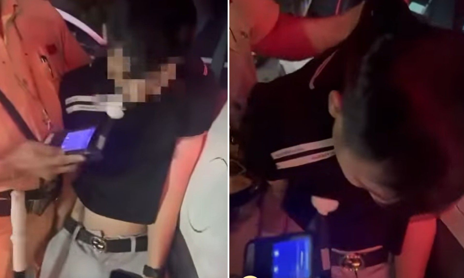 運転手 D. 当局と仕事をするときの立ち位置が不安定。写真: トゥエンクアン警察