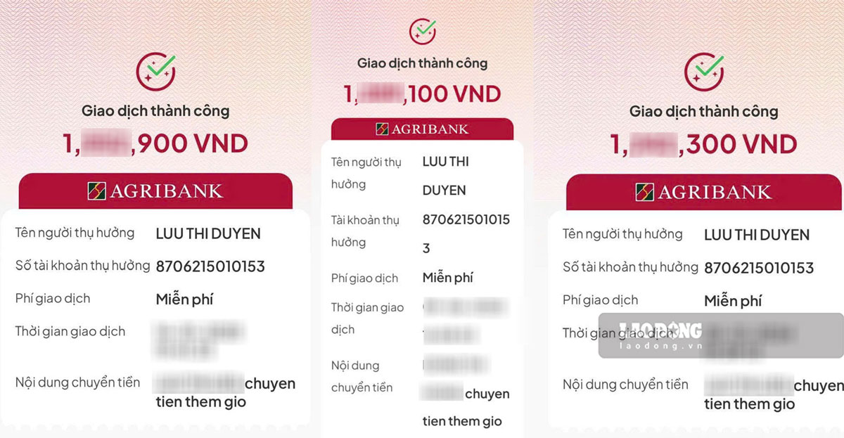 Sau khi nhan tien them gio hang thang, giao vien phai chuyen tra lai qua so tai khoan cua thu quy nha truong. Anh: PV