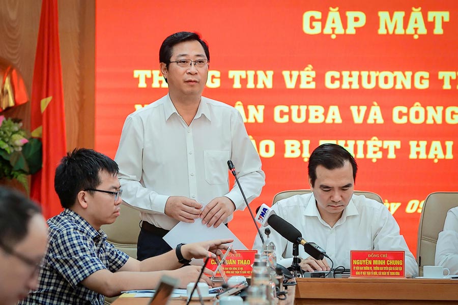 カオ・スアン・タオ氏 - 幹部会メンバー、ベトナム祖国戦線中央委員会社会事業部長。写真：バオ・ハン