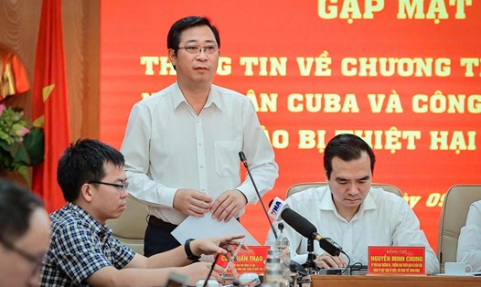 Ông Cao Xuân Thạo - Ủy viên Đoàn Chủ tịch, Trưởng Ban Công tác xã hội Cơ quan Ủy ban Trung ương MTTQ Việt Nam. Ảnh: Bảo Hân