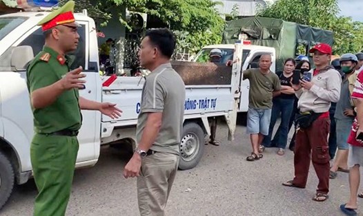 Thạch và Quang lái bán tải truy đuổi, chặn xe lực lượng CSGT tỉnh Gia Lai. Ảnh: Viện KSND tỉnh Gia Lai