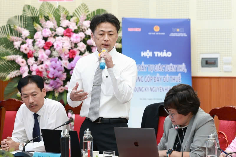 Ong Noguchi Daisuke - Co van truong Du an Thue JICA. Anh: Hai Nguyen