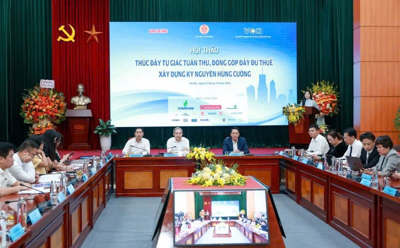 Overview of the Workshop "Promoting self- compliance and full tax contributions - Building a strong era". Photo: Hai Nguyen