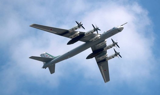 Máy bay ném bom chiến lược Tu-95 của Nga. Ảnh: TASS