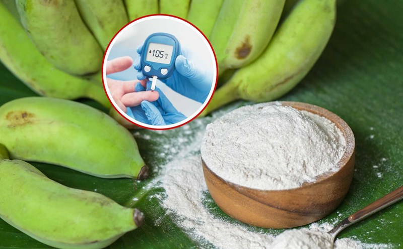 Green banana powder effectively helps stabilize blood sugar. Graphics: Viet Hoang