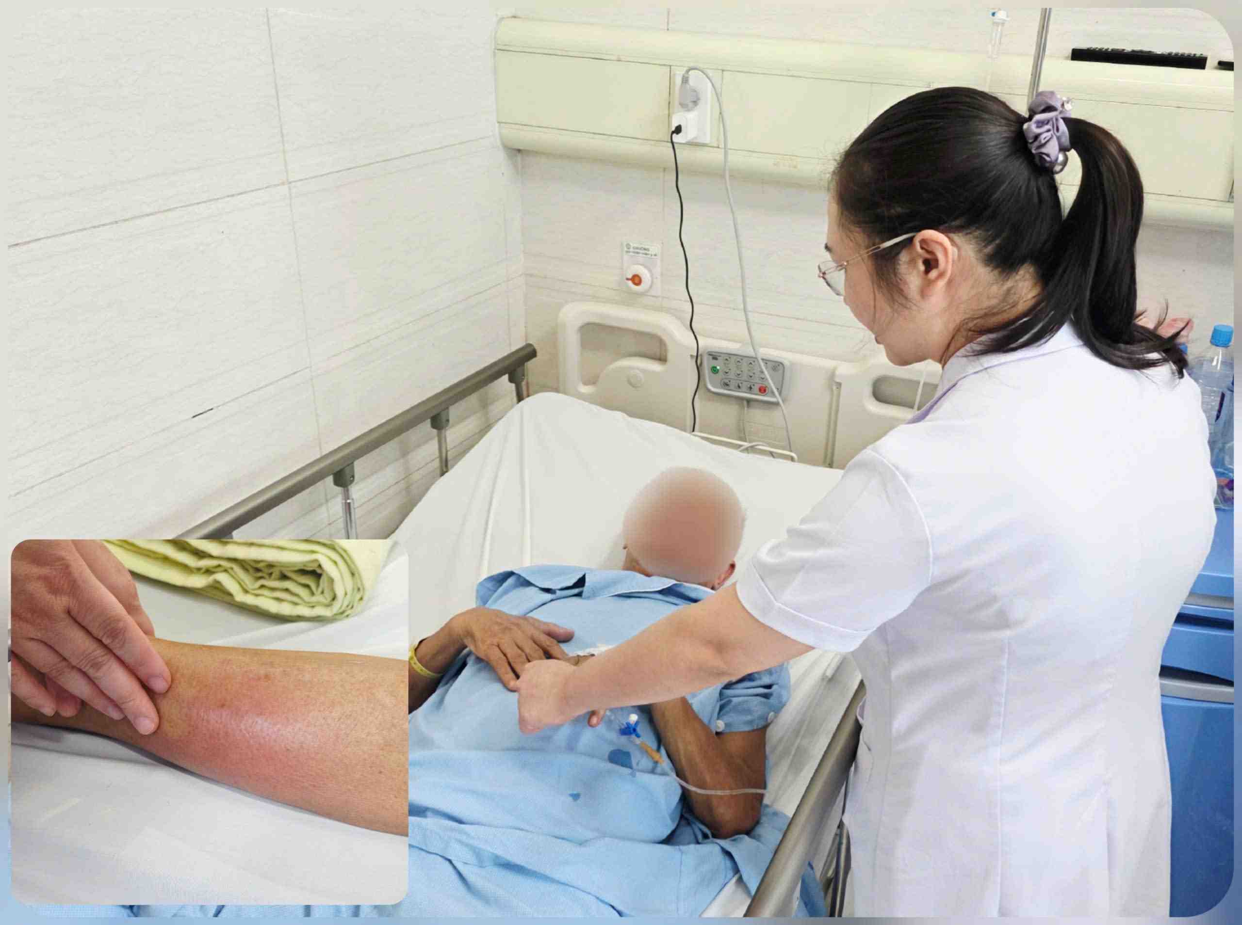 Severe complications after the transplant are only for treating disc herniation at an unlicensed facility. Photo: Nguyen Ha