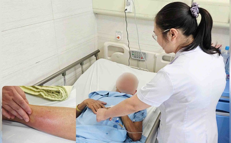 Severe complications after the transplant are only for treating disc herniation at an unlicensed facility. Photo: Nguyen Ha