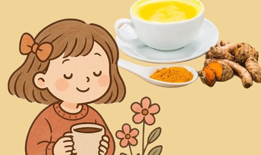 Thời điểm lý tưởng uống trà nghệ giúp tăng cường miễn dịch, tốt cho sức khỏe. Đồ họa: Phương Thảo