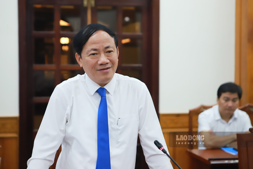 Chu tich UBND tinh Gia Lai Pham Anh Tuan phat bieu tai le ky ket. Anh: Hoai Phuong