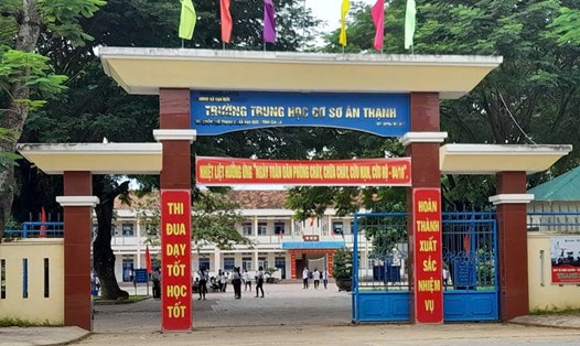 Trường THCS Ân Thạnh (Xã Vạn Đức, Gia Lai). Ảnh: Hoài Phương