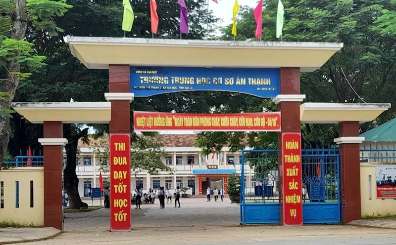 An Thanh Secondary School (Van Duc Commune, Gia Lai). Photo: Hoai Phuong