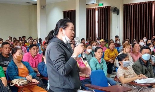 Nhiều người lao động của Công ty TNHH Sản xuất Thương mại Dịch vụ Vinh Thông (TPHCM) bị chậm đóng BHXH đã phải khởi kiện công ty ra tòa, nhưng hiện tại vẫn chưa được bảo đảm quyền lợi. Ảnh: Nam Dương