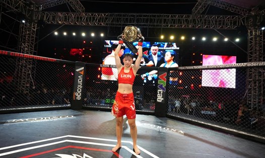 Võ sĩ Quỳnh Hoa của Đội tuyển MMA Việt Nam sẽ tham dự SEA Games 33. Ảnh: VMMAF