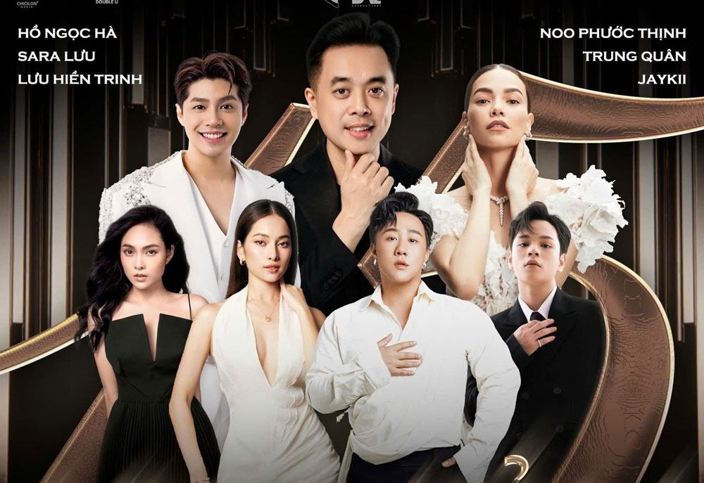 Dan ca si dinh dam tham gia live show. Anh: NVCC