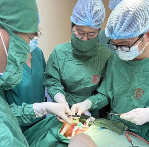 Red alert to save the life of a complex neck wound. Photo: BVCC