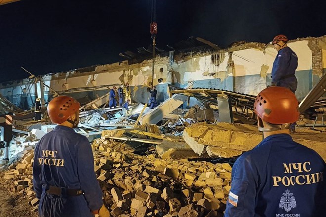 A fire at an industrial factory in Ryazan, Russia on August 15, 2025. Photo: Russian Ministry of Emergency Situations