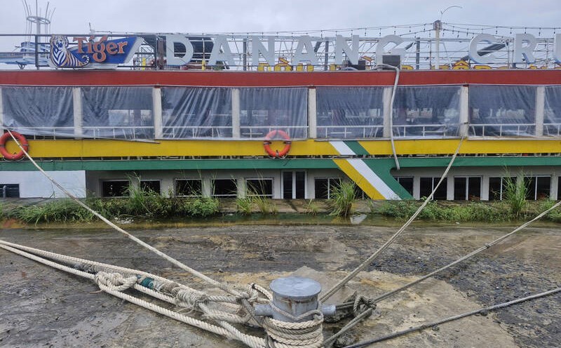 Many tourist ships are brought to anchor and anchor at K20 Inland Water Port (Da Nang). Photo: Thu Giang