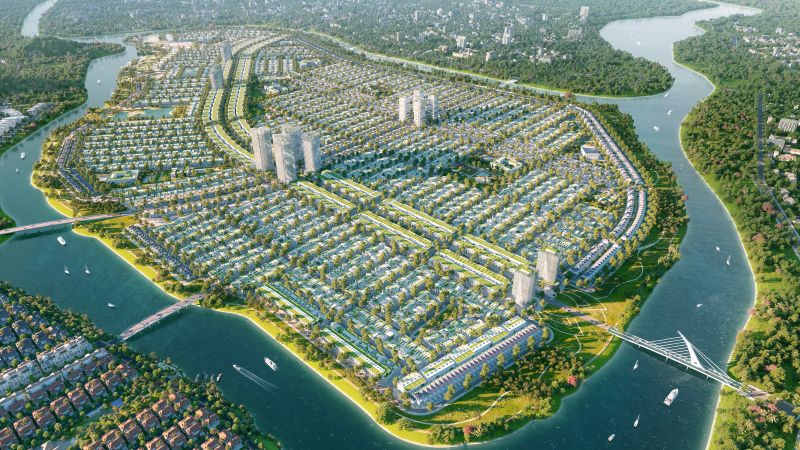 Khu do thi Sun NeO City duoc quy hoach dong bo, tien ich hoan chinh. (Anh phoi canh: Sun Property)