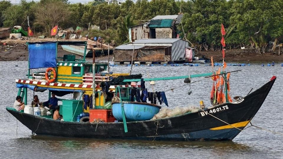 Of the total 2,264 fishing vessels required to install VMS equipment in Vinh Long, 2,241 have so far completed installation, reaching nearly 99%. Photo: Hoang Loc