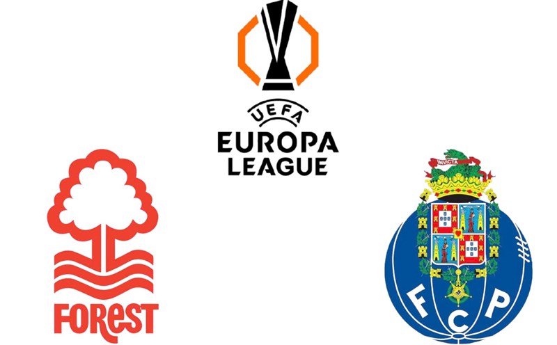 Nottingham Forest against Porto in the Europa League. Graphics: Van An