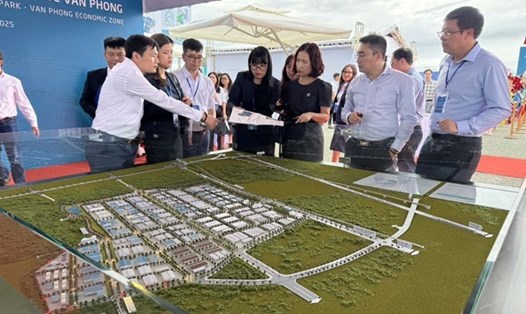 Hình mô phỏng dự án Khu Công nghiệp Dốc Đá Trắng tại Khánh Hòa với diện tích hơn 288ha. Ảnh: Hữu Long