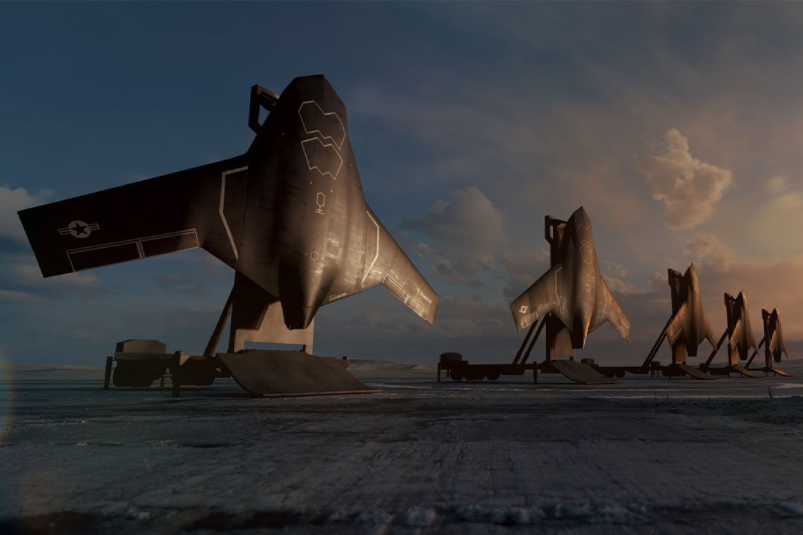 Illustrative image of the US X-BAT unmanned aerial vehicle (UAV). Photo: Shield AI