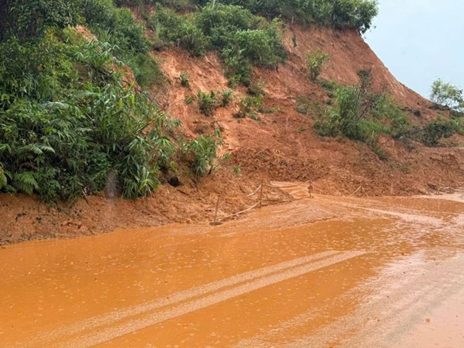 Mountainous areas in Dak Plo commune are always at high risk of landslides, especially during the rainy and stormy season. Photo: Thanh Tuan