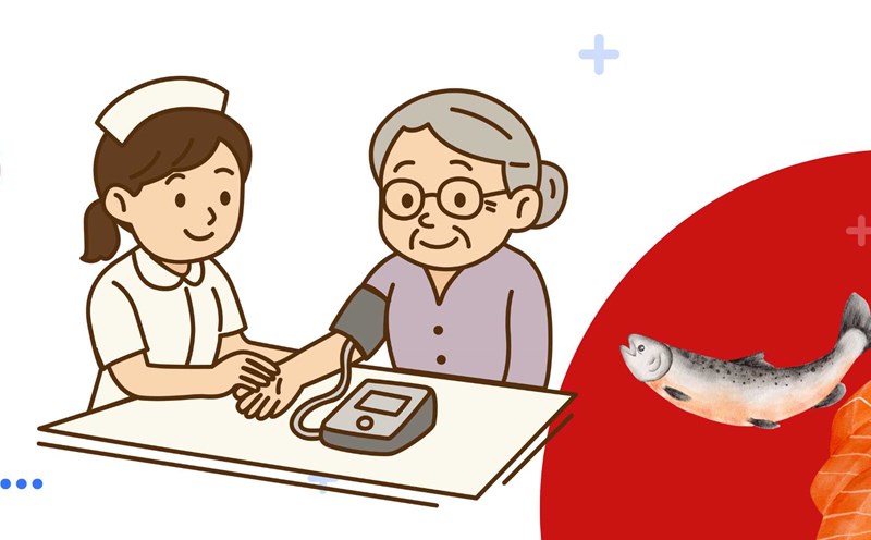 Salmon is also a fish that supports blood pressure well. Graphic photo: Huong Son