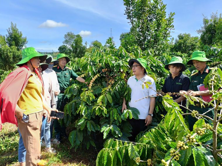 People participated in the training program jointly organized by the 726th Regiment. Photo: Linh Khoi