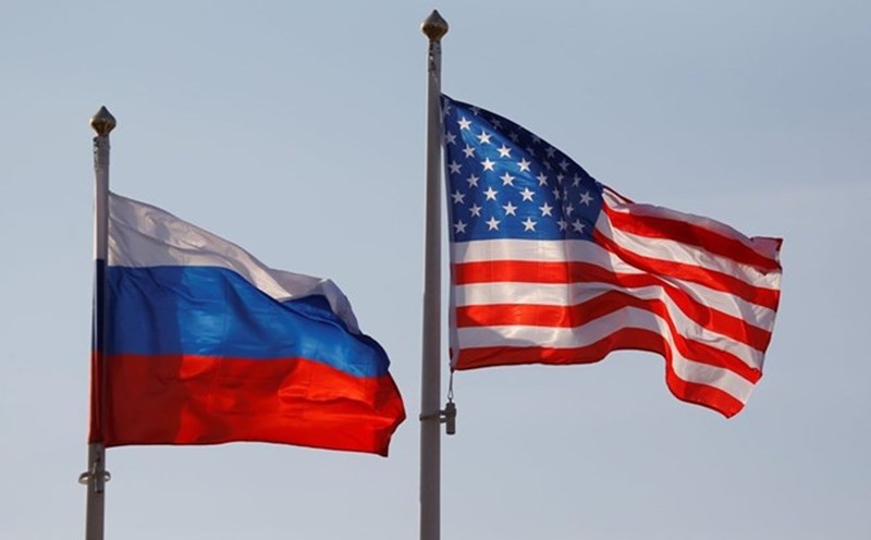 The US flag and the Russian flag. Photo: Xinhua